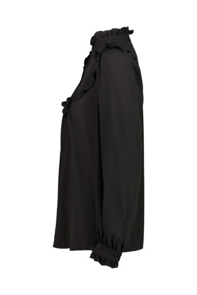 Comme Des Garçons Double Sleeves Shirt - Black DRHOPE SHIRT WITH RUFFLE Black