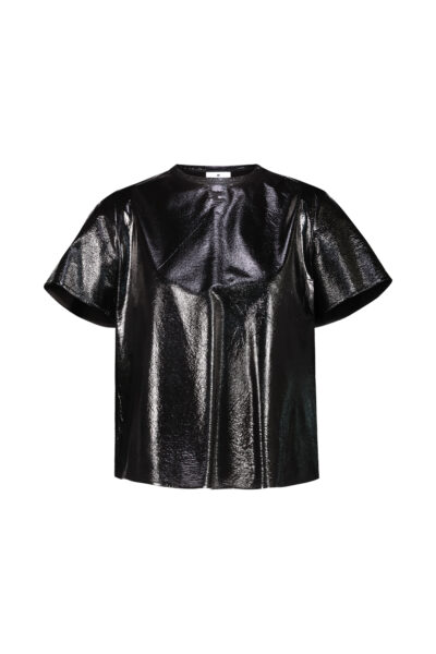 COURRÈGES TOP LIGHT VINYL Black