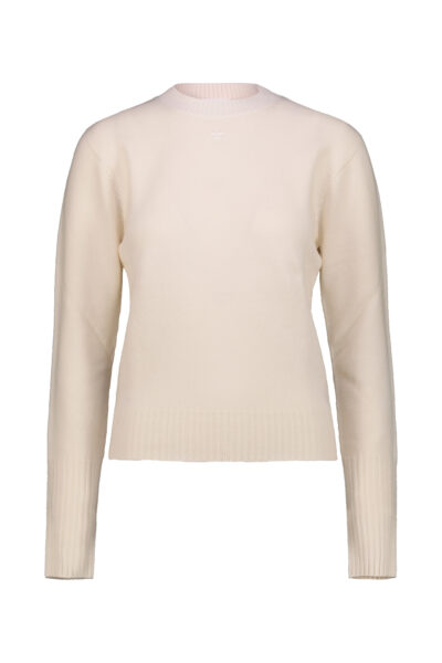 COURRÈGES FITTED CREWNECK White